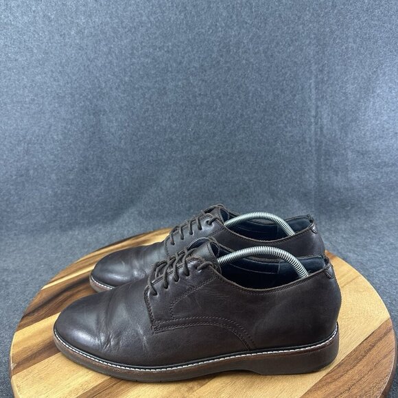 Cole Haan Grand OS Lace-Up Leather Dress Shoes Brown Men\'s 10M C30692